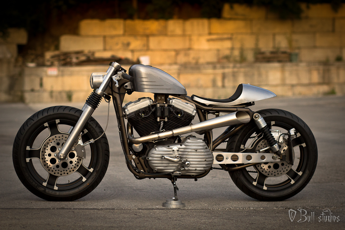 custom cafe racer bobber sportster 1450cc for sale on 2040motos